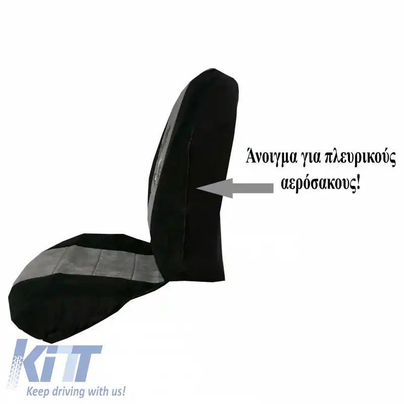 Huse pentru scaunele din față potrivite pentru Batman Gri/Negru 4 Pcs 2619611-image-6295800
