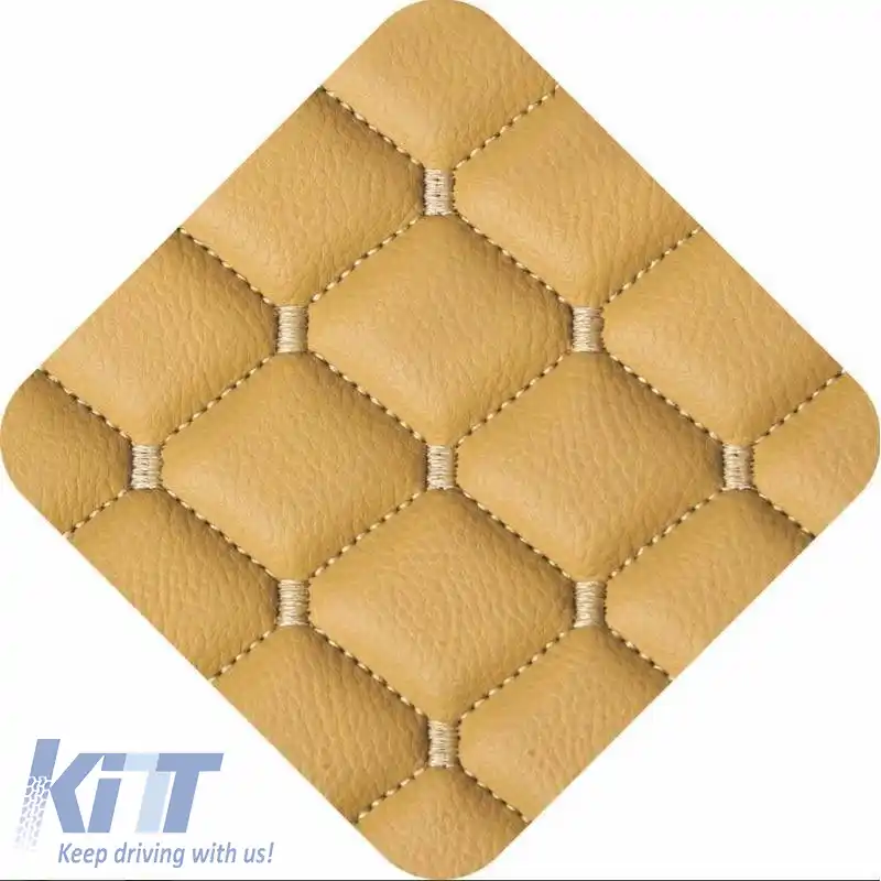 Huse semi pentru scaunele din față PU Royal Beige 4 bucăți-image-6292549