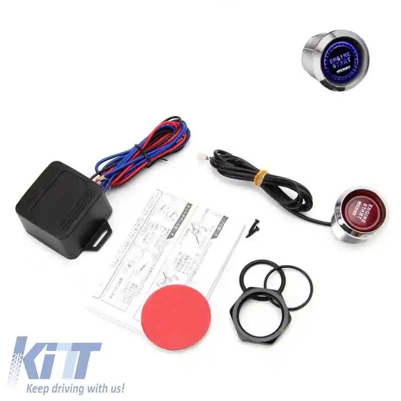 Iluminare Pivot Start / Stop Motor Starter 12V Led Albastru-image-6310830
