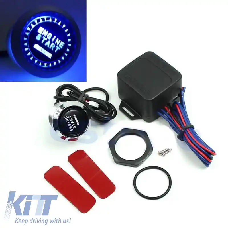 Iluminare Pivot Start / Stop Motor Starter 12V Led Albastru-image-6310833