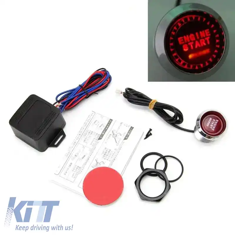 Iluminare Pivot Start / Stop Motor Starter 12V Led Roșu-image-6311689
