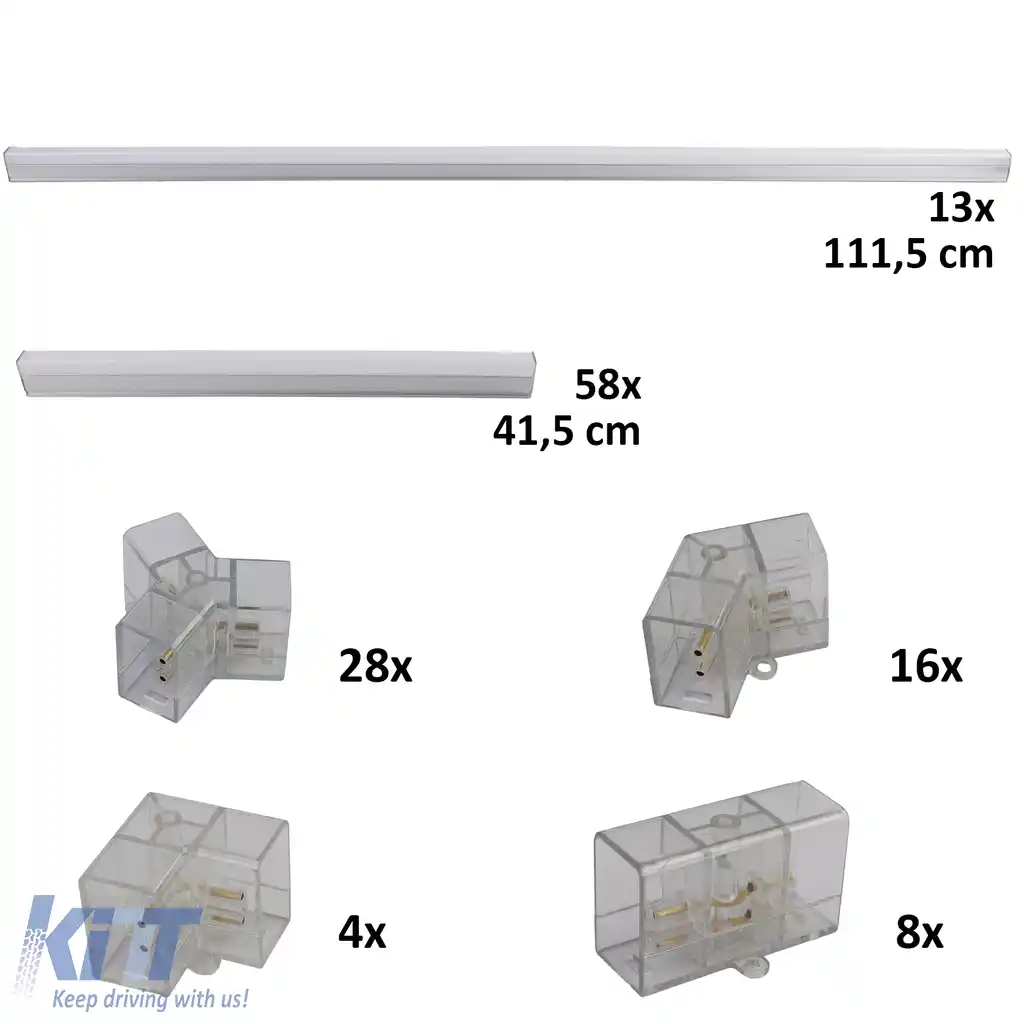 Iluminare RGB LED hexagonală pentru atelierul de garaj showroom 14 panouri 2.30 x 4.56m-image-6208058