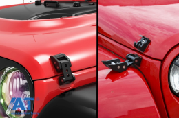 Incuietori capota compatibil cu Jeep Wrangler 2D & 4D (2007-2017) Negru Satinat-image-6081516