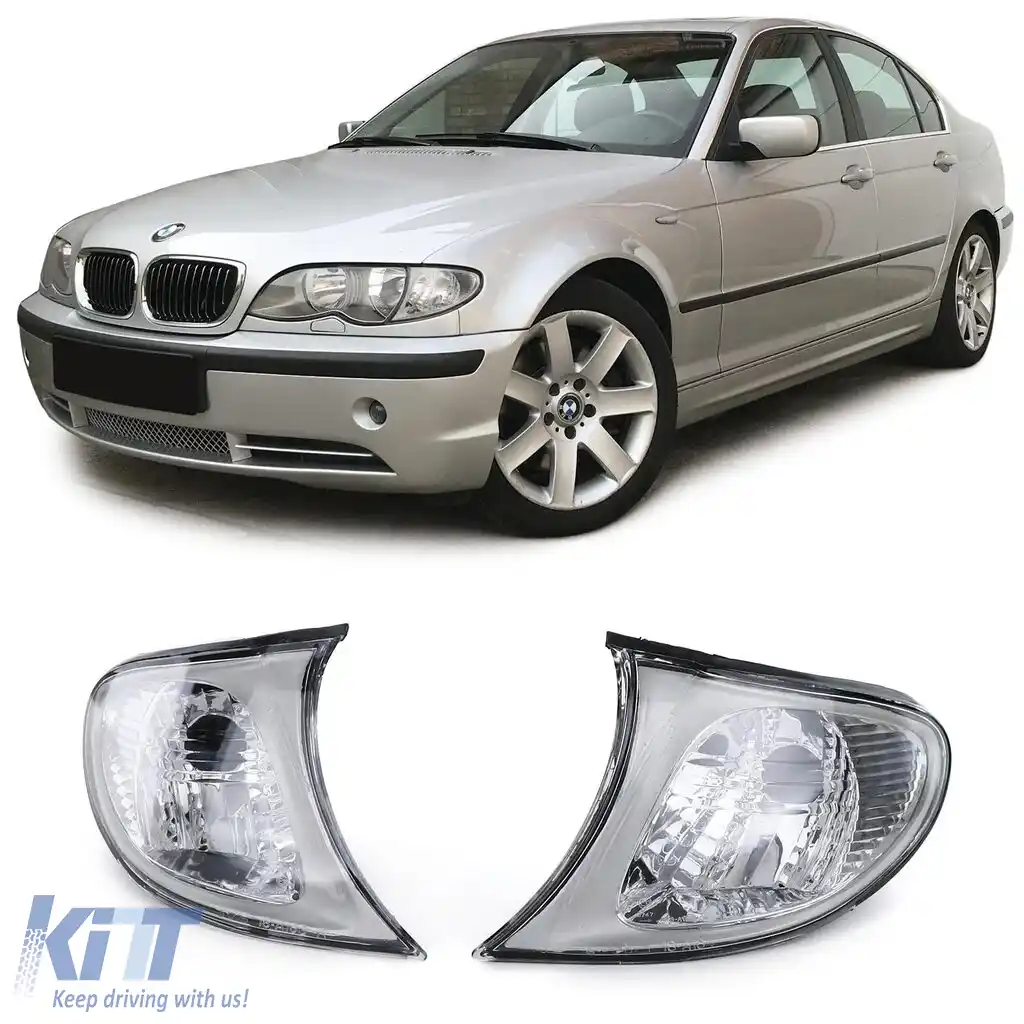 Indicator alb clar dreapta stânga potrivit pentru BMW E46 Sedan Touring 01-05