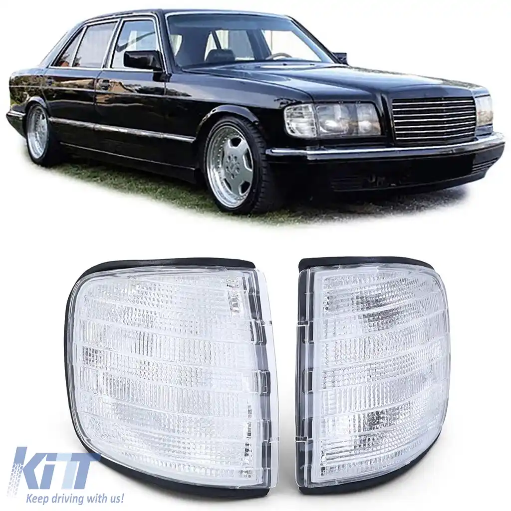 Indicator alb pereche potrivit pentru Mercedes S-Class W126 sedan 80-91