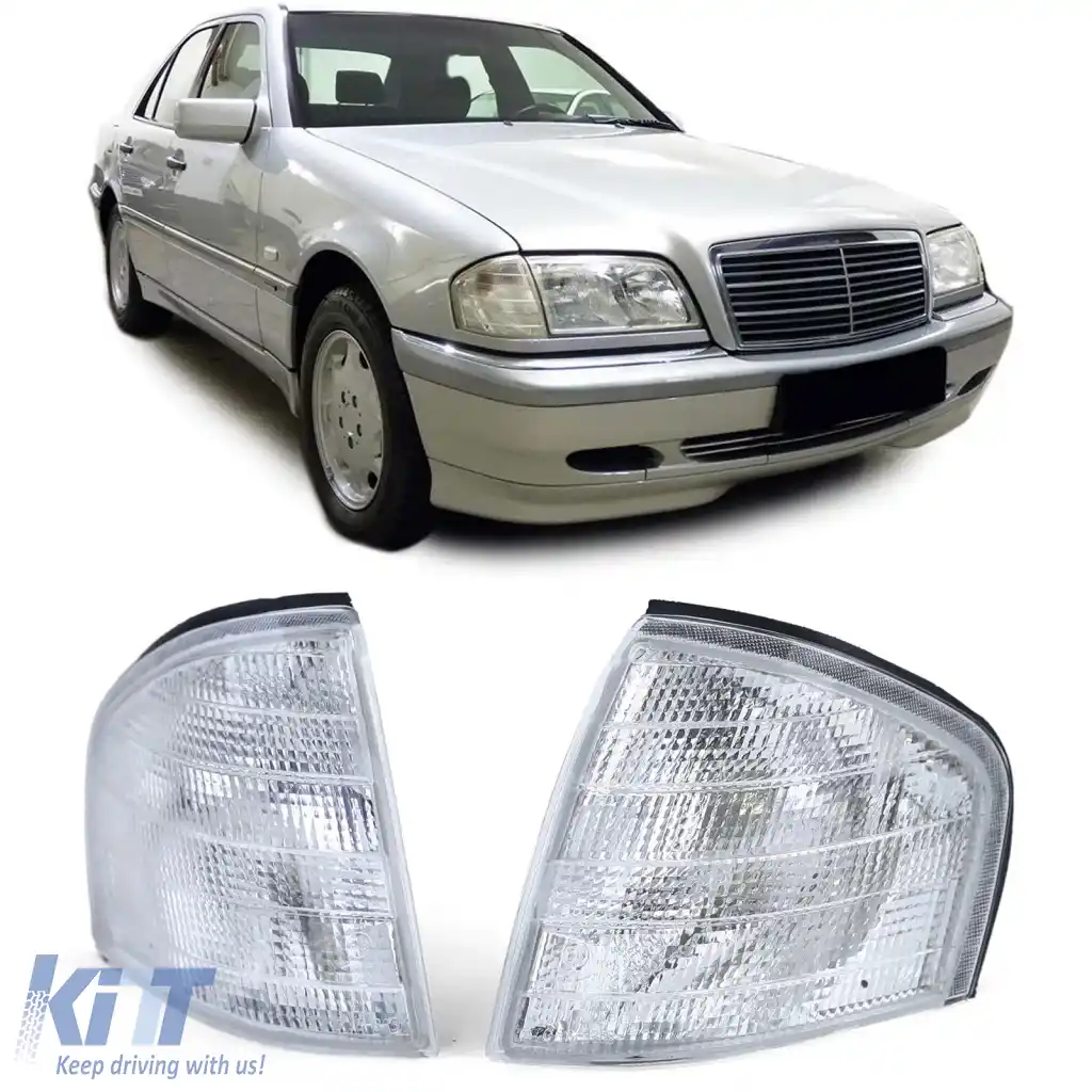 Indicator alb pereche, potrivit pentru Mercedes C-Class W202 Sedan S202 Estate T-Model 93-01