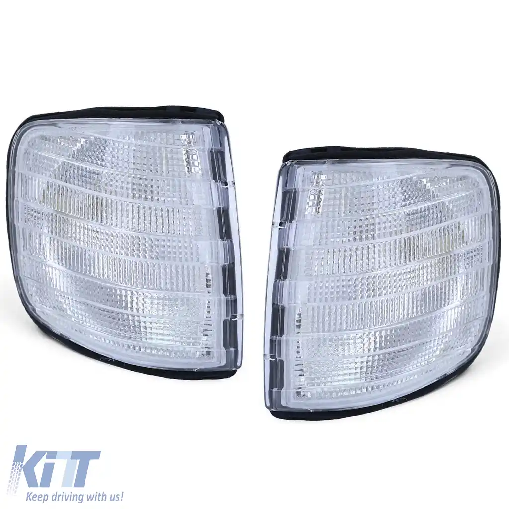 Indicator alb pereche stânga dreapta potrivit pentru Mercedes S-Class W126 79-91-image-6195826