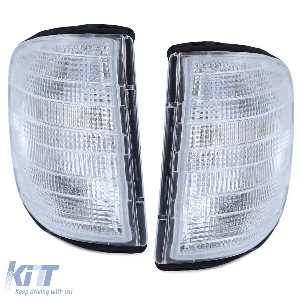 Indicator alb pereche stânga dreapta potrivit pentru Mercedes S-Class W126 79-91-image-6195827