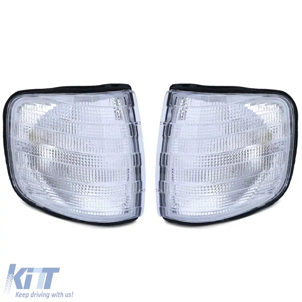 Indicator alb pereche stânga dreapta potrivit pentru Mercedes S-Class W126 79-91-image-6195828