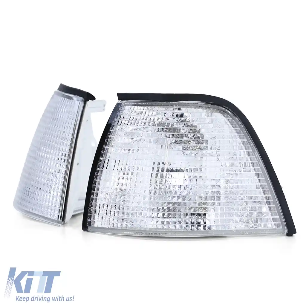 Indicator alb transparent potrivit pentru BMW 3 SERIE E36 Sedan Touring Compact 90-99-image-6191065