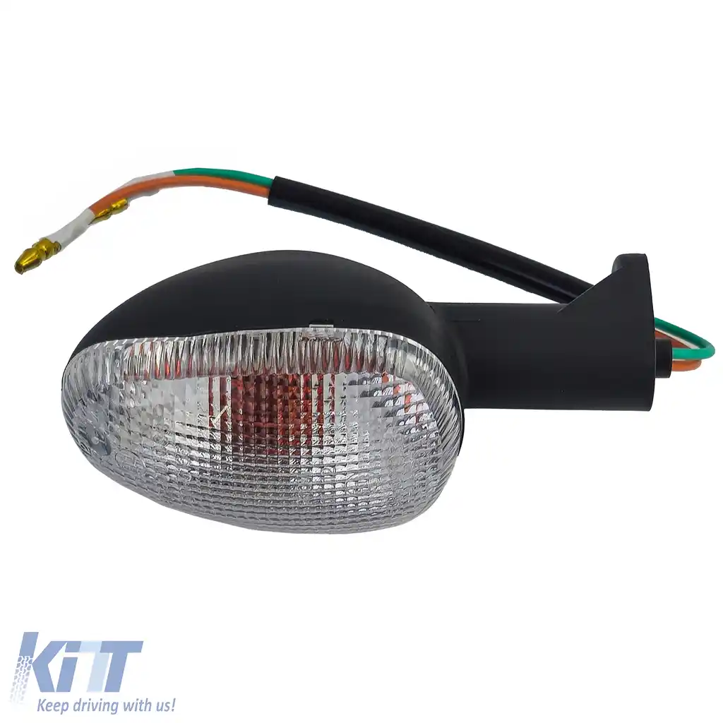 Indicator de motocicletă alb pentru față stânga și spate dreapta, potrivit pentru Aprilia RS 50, BMW R 1200, Moto Guzzi, MZ
