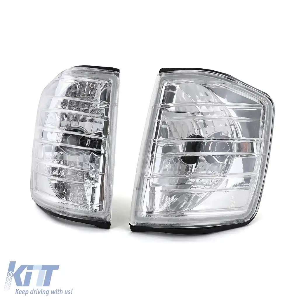 Indicator de sticlă clară cromat pentru Mercedes 190 W201 82-93-image-6196775