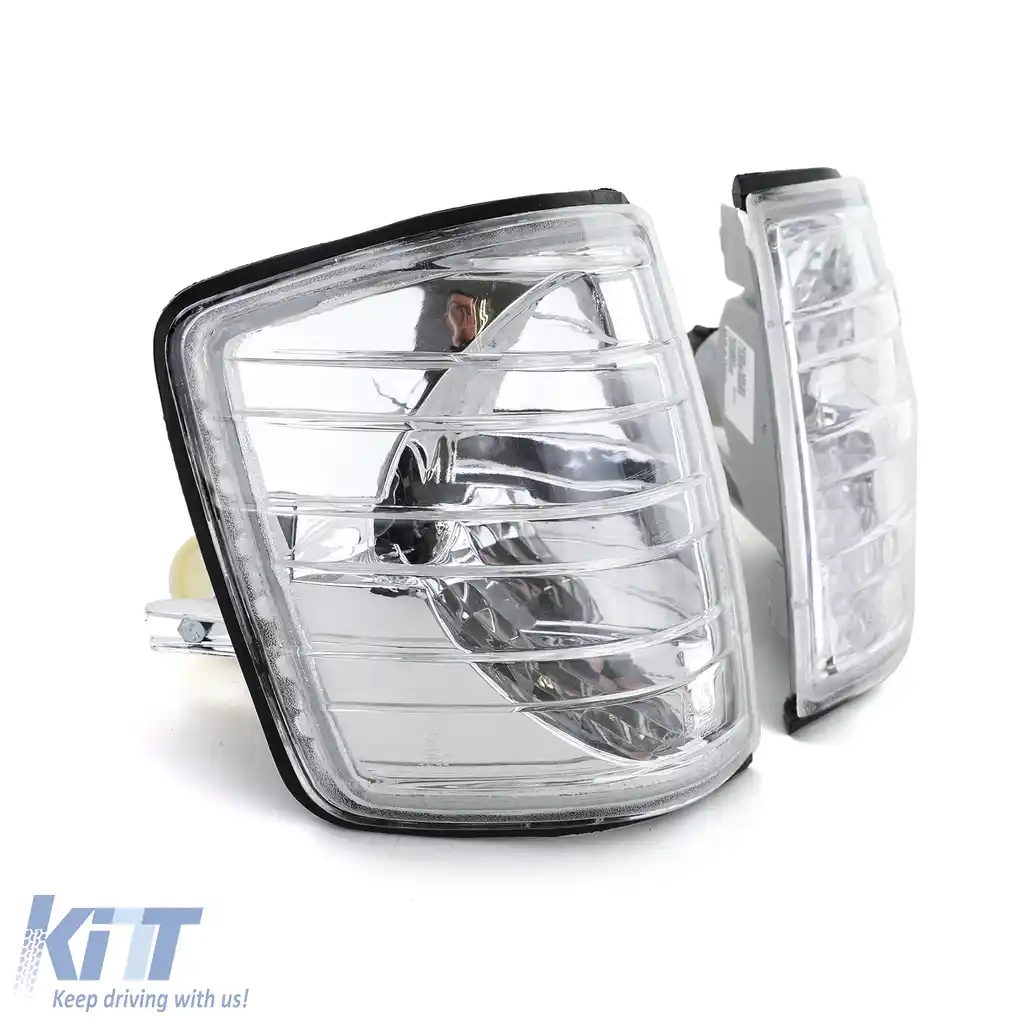 Indicator de sticlă clară cromat pentru Mercedes 190 W201 82-93-image-6196776