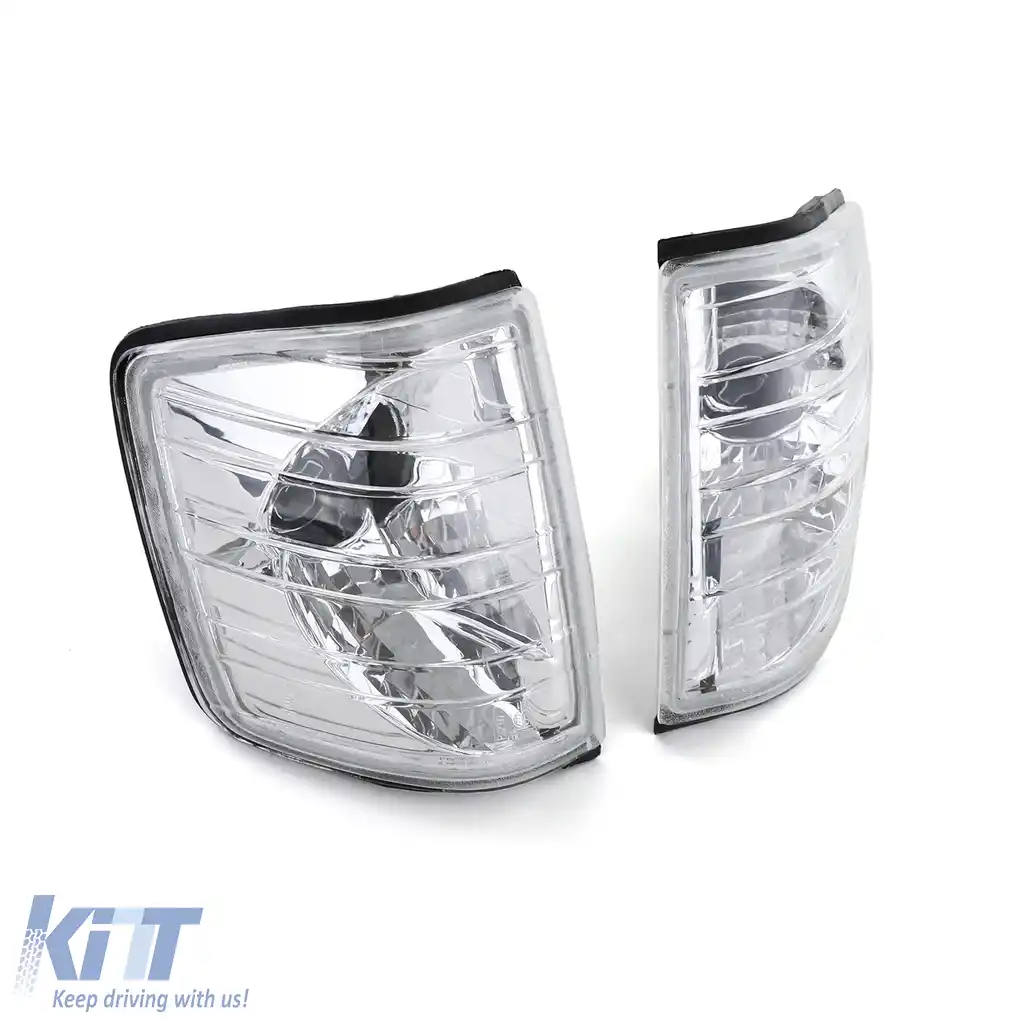 Indicator de sticlă clară cromat pentru Mercedes 190 W201 82-93-image-6196777