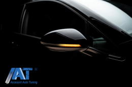 Indicator Dinamic Full LED pentru Oglinda Osram compatibil cu VW Golf 7 & 7.5 (08/2012-) VW Touran II (05/2015-) Lamando (2014 -2019) LEDriving Alb-image-6045405