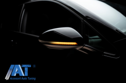 Indicator Dinamic Full LED pentru Oglinda Osram compatibil cu VW Golf 7 & 7.5 (08/2012-) VW Touran II (05/2015-) Lamando (2014 -2019) LEDriving Alb-image-6045406