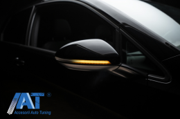 Indicator Dinamic Full LED pentru Oglinda Osram compatibil cu VW Golf 7 VII (08/2012-) VW Touran II (05/2015-) LEDriving Negru-image-6045393