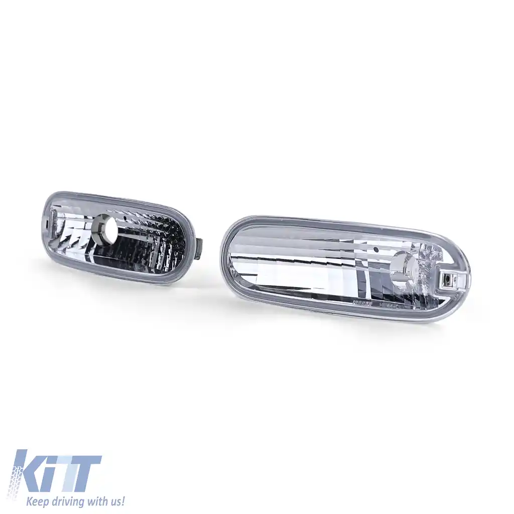 Indicator frontal din sticlă clară cu crom pentru VW New Beetle 98-06-image-6257324