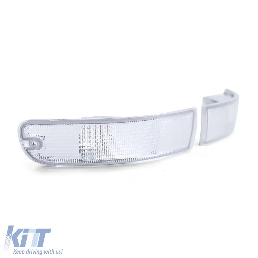 Indicator frontal transparent alb pereche potrivit pentru Porsche 911 993 93-97-image-6194523