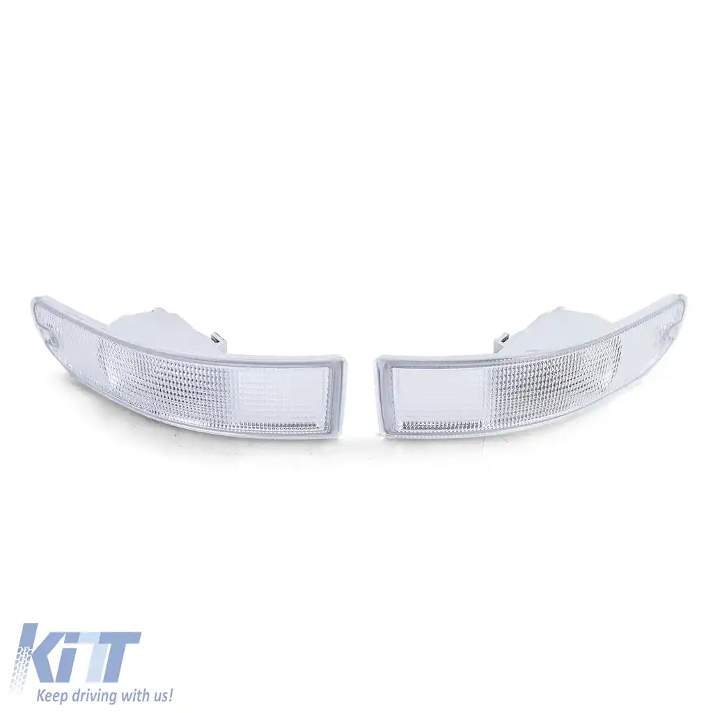 Indicator frontal transparent alb pereche potrivit pentru Porsche 911 993 93-97-image-6194524