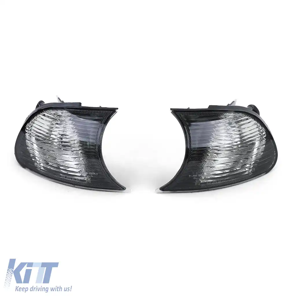 Indicator Fum Negru Aspect Cristal potrivit pentru BMW Seria 3 E46 Coupe Cabriolet 98-01-image-6201855