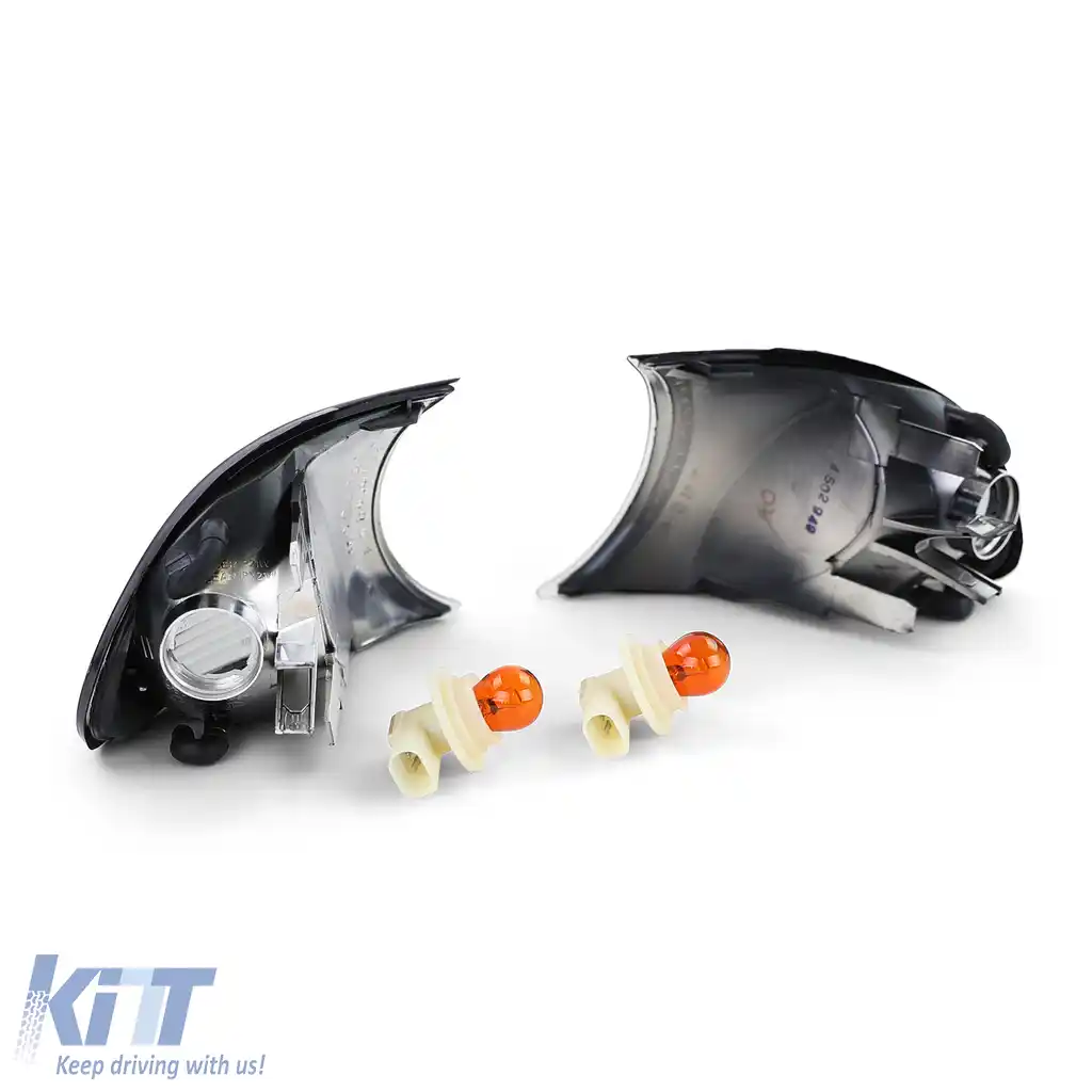 Indicator Fum Negru Aspect Cristal potrivit pentru BMW Seria 3 E46 Coupe Cabriolet 98-01-image-6201856