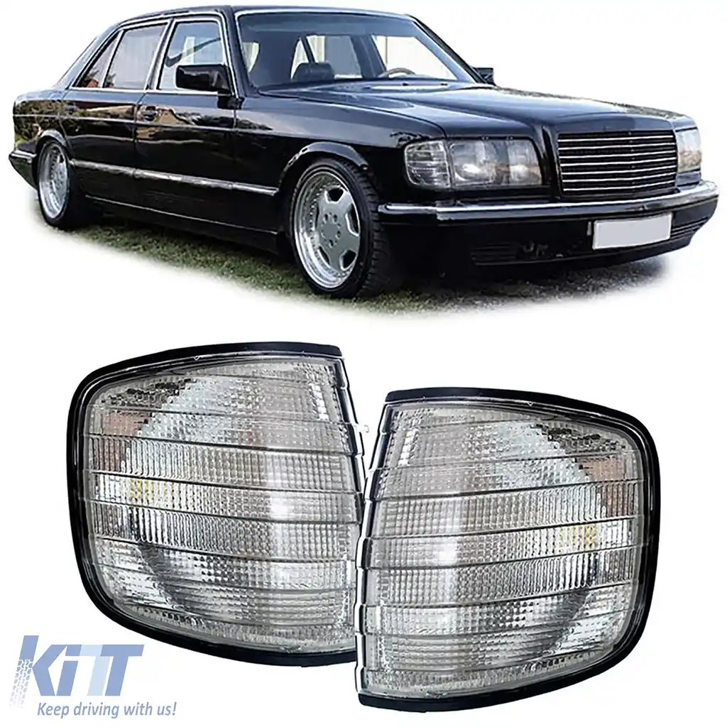 Indicator Fum Negru Pachet Stânga Dreapta pentru Mercedes S-Class W126 79-91