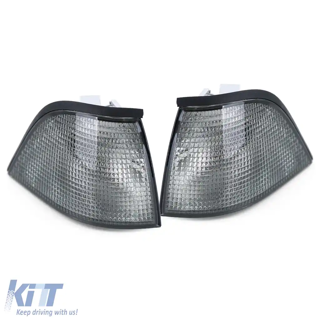 Indicator Fum Negru Pairs potrivit pentru BMW Seria 3 E36 Coupe Cabriolet 91-99-image-6209427