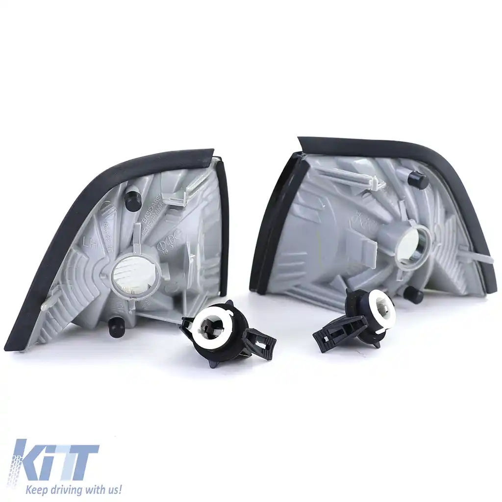 Indicator fum negru pereche potrivit pentru BMW Seria 3 E36 Sedan Touring Compact 90-98-image-6195538