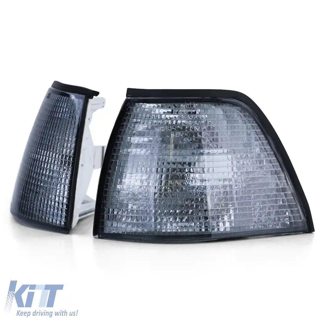 Indicator Fum Negru potrivit pentru BMW Seria 3 E36 Sedan Touring Compact 90-99-image-6209405