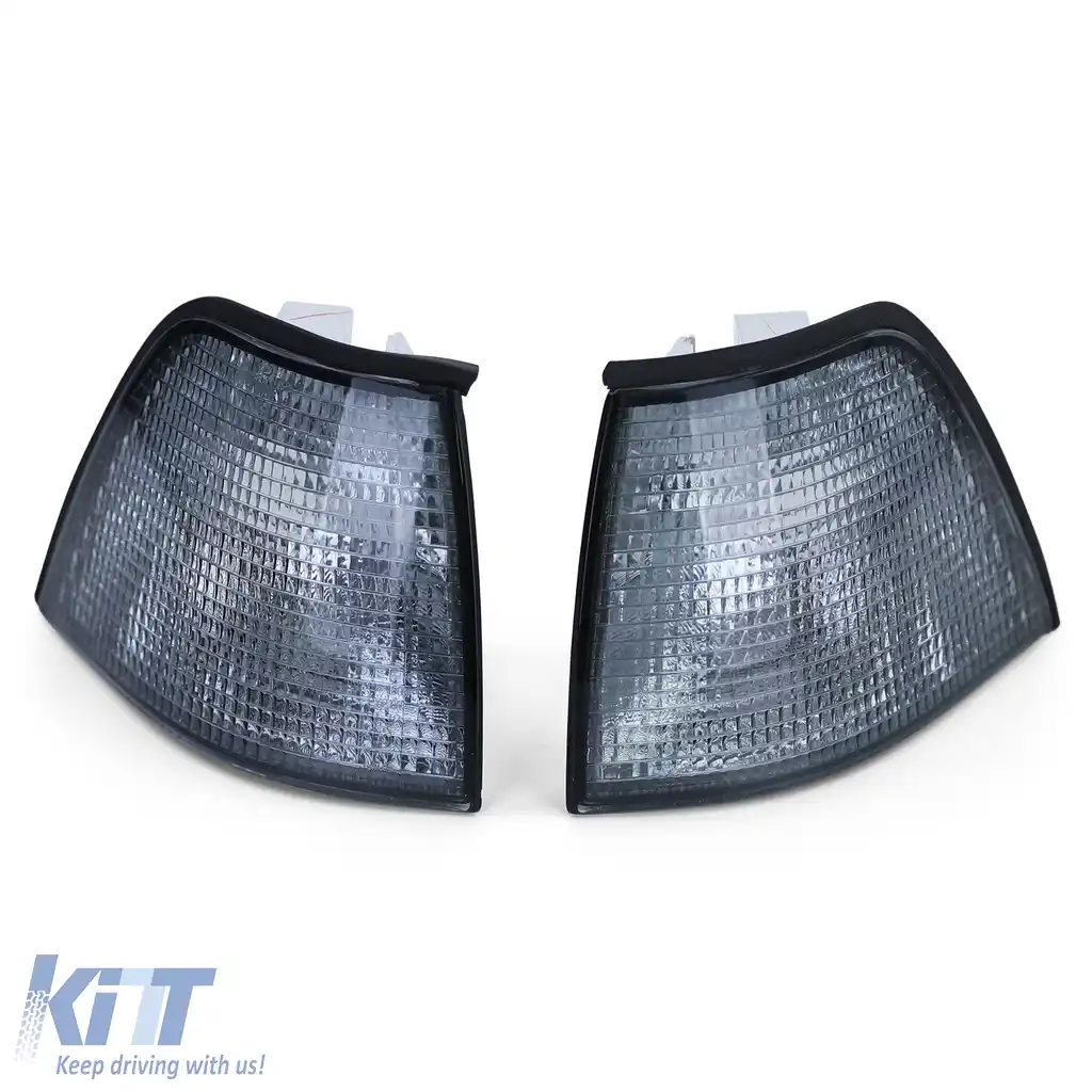 Indicator Fum Negru potrivit pentru BMW Seria 3 E36 Sedan Touring Compact 90-99-image-6209407