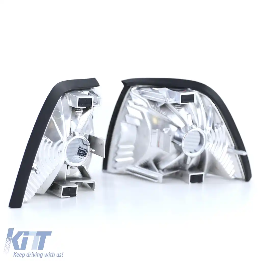 Indicator Fum Negru potrivit pentru BMW Seria 3 E36 Sedan Touring Compact 90-99-image-6209409