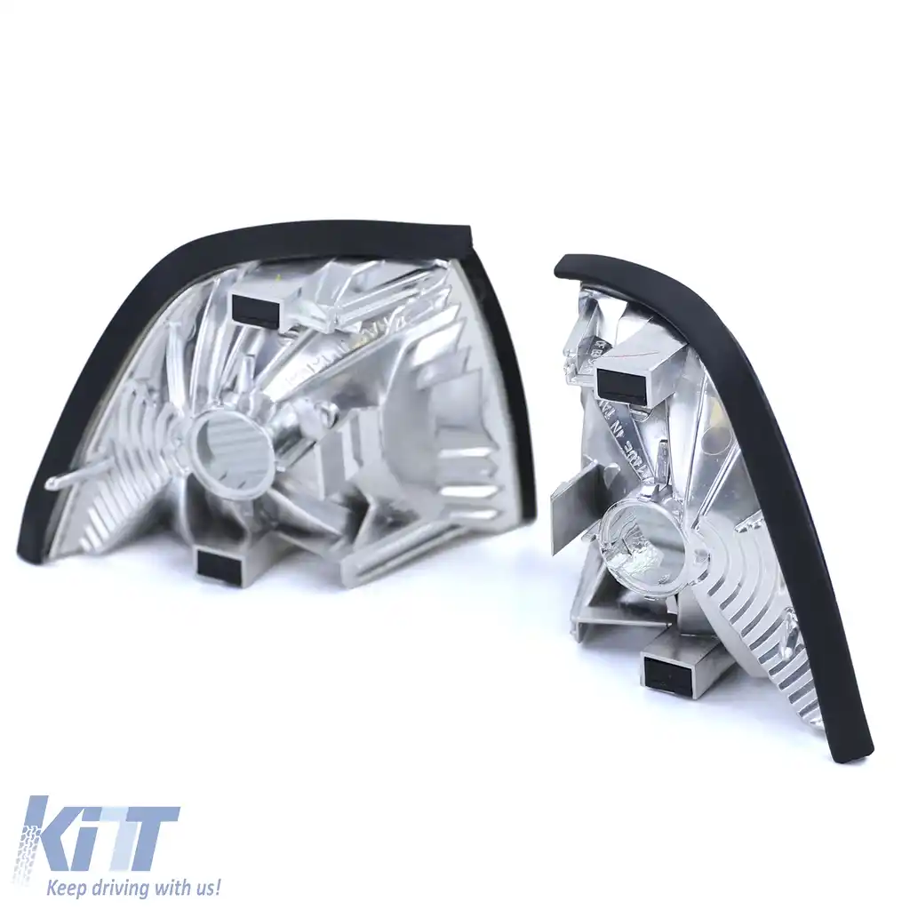 Indicator Fum Negru potrivit pentru BMW Seria 3 E36 Sedan Touring Compact 90-99-image-6209410