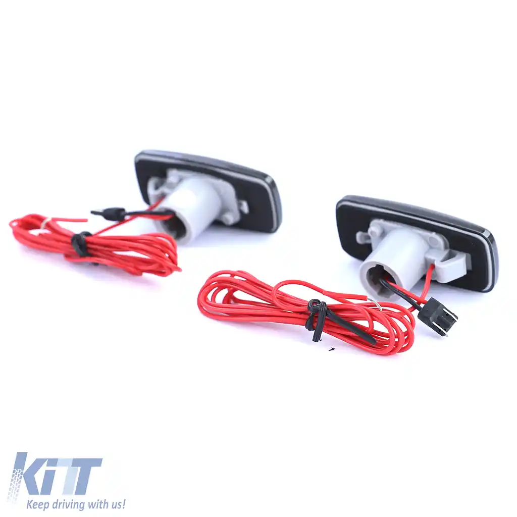 Indicator lateral cu LED, negru, potrivit pentru Chrysler 200 07-16, 300 05-06, 300C 04-10-image-6196182