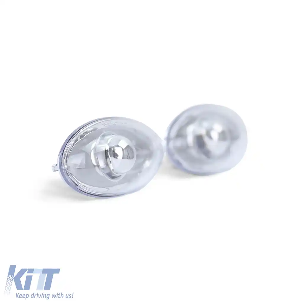 Indicator lateral din sticlă clară cu crom, potrivit pentru Peugeot 107 206 SW CC 307 407 607 și Toyota Aygo-image-6209506