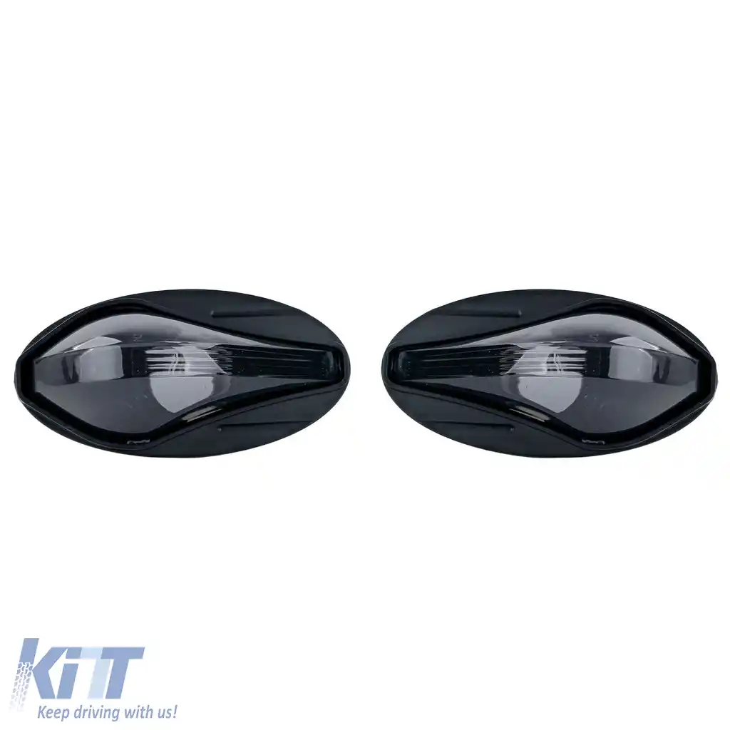 Indicator lateral din sticlă clară negru, potrivit pentru Peugeot 107 206 SW CC 307 407 607, Toyota Aygo-image-6209454