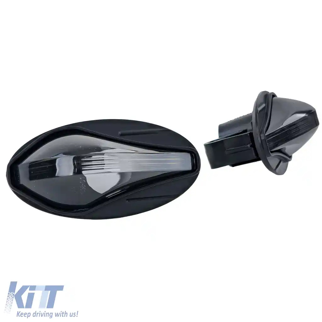 Indicator lateral din sticlă clară negru, potrivit pentru Peugeot 107 206 SW CC 307 407 607, Toyota Aygo-image-6209455