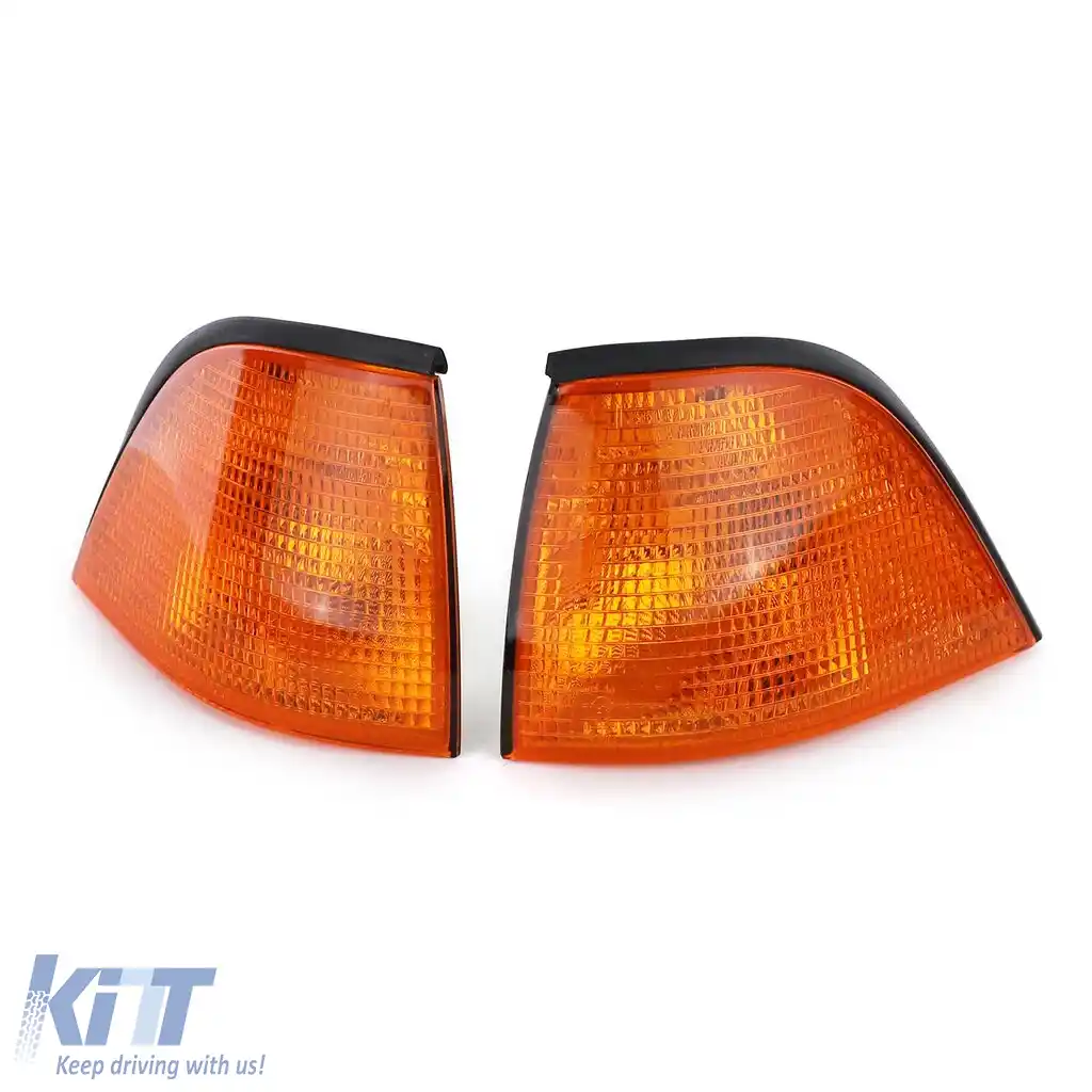 Indicator portocalie pereche dreapta stanga potrivit pentru BMW Seria 3 E36 Coupe Cabriolet 92-99