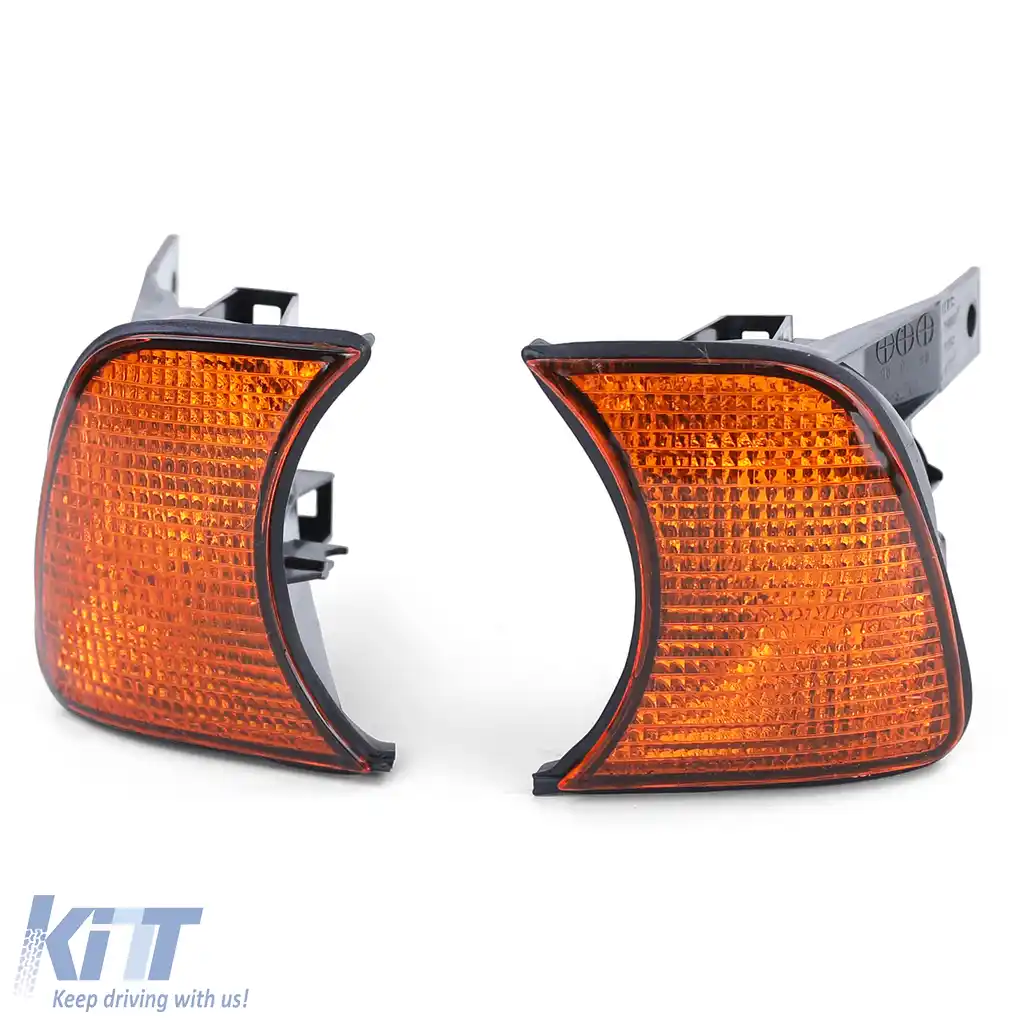 Indicator portocalie pereche dreapta stanga potrivit pentru BMW Seria 5 E34 87-97