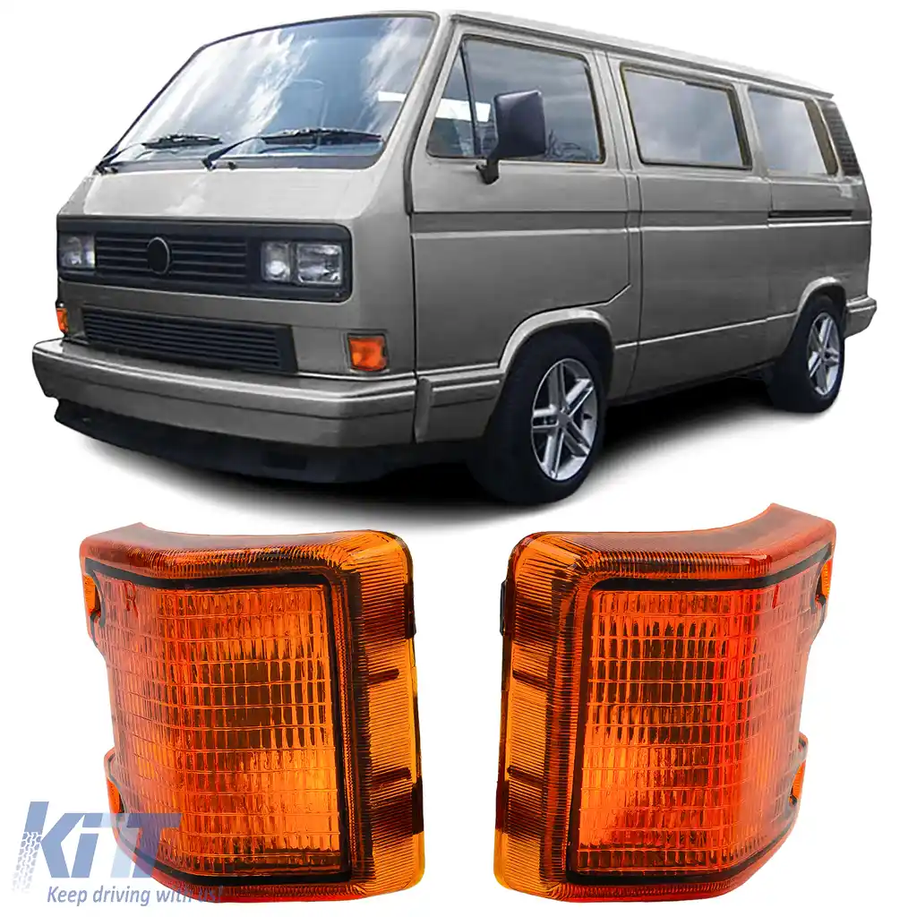 Indicator portocalie SET Dreapta + Stanga potrivit pentru VW T3 Bus Van Transporter 79-92
