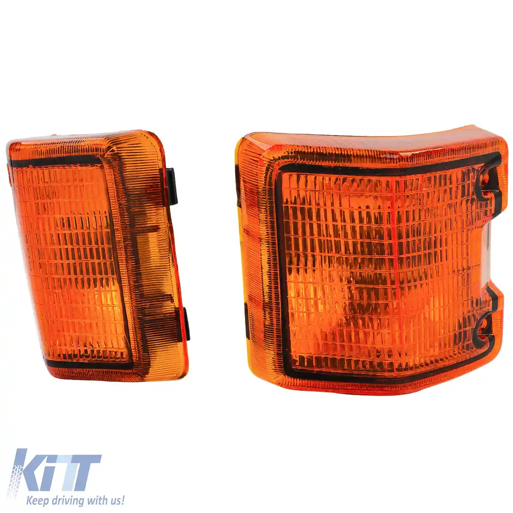 Indicator portocalie SET Dreapta + Stanga potrivit pentru VW T3 Bus Van Transporter 79-92-image-6205675