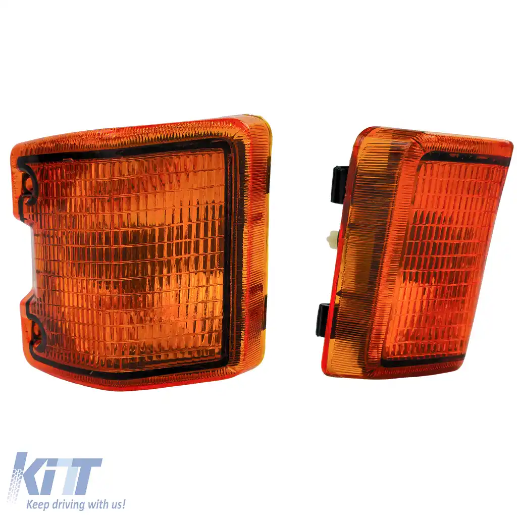 Indicator portocalie SET Dreapta + Stanga potrivit pentru VW T3 Bus Van Transporter 79-92-image-6205677