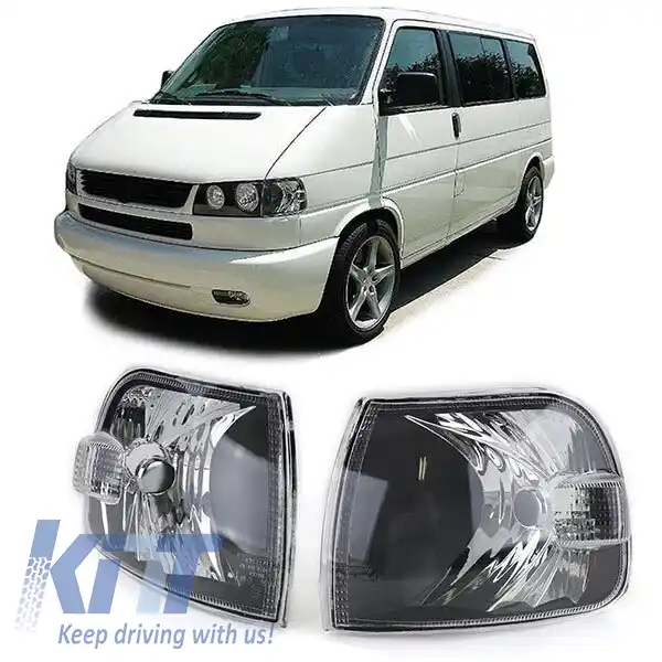 Indicator transparent negru pentru VW Bus T4 Multivan Caravelle din 96