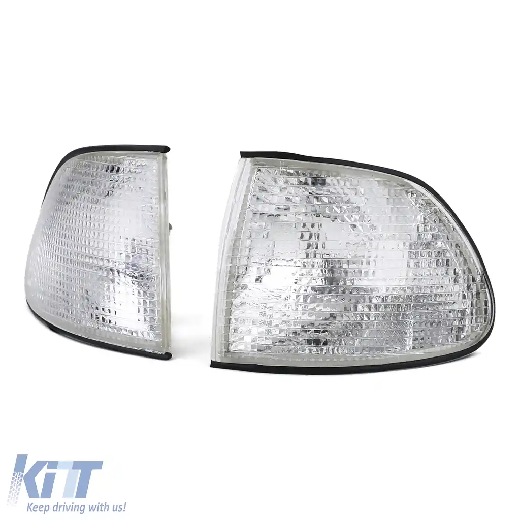 Indicatori albi dreapta + stânga potriviți pentru BMW Seria 7 E38 94-98-image-6194528