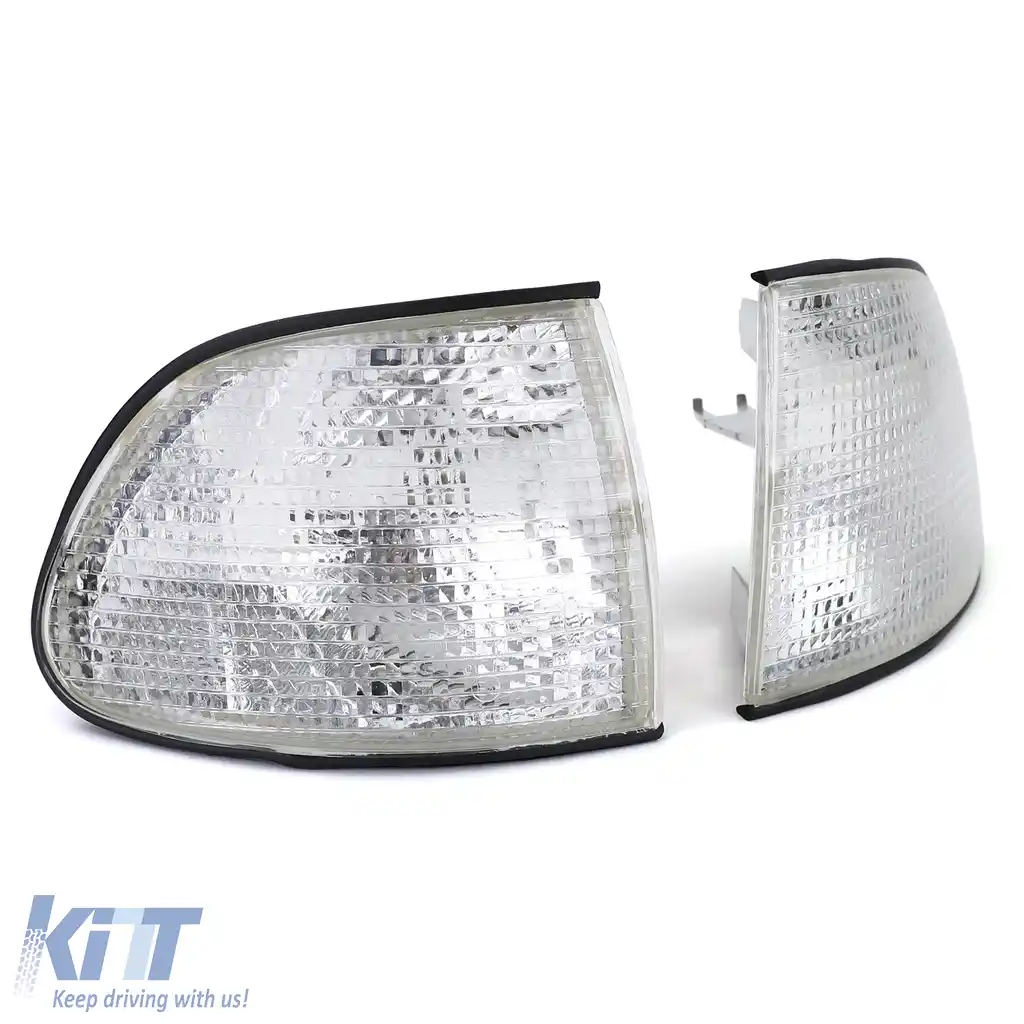 Indicatori albi dreapta + stânga potriviți pentru BMW Seria 7 E38 94-98-image-6194529