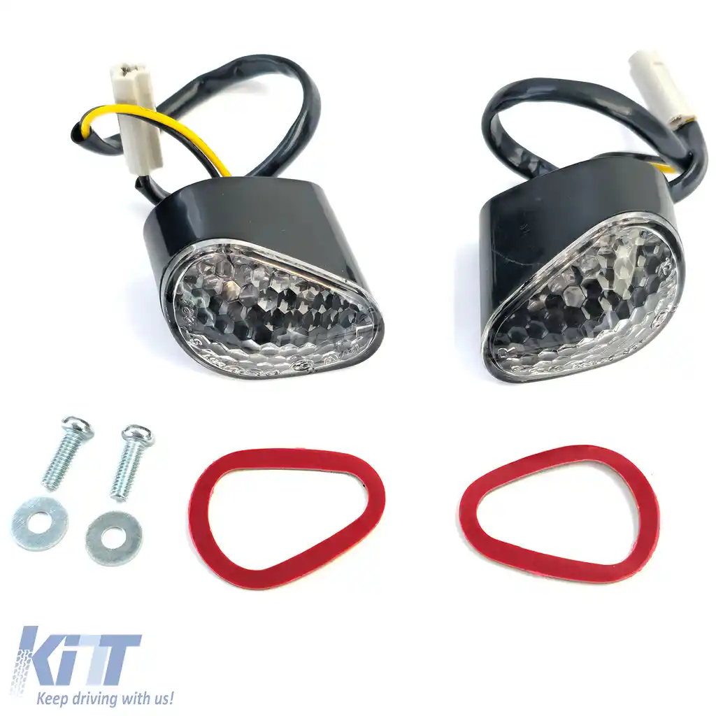 Indicatori cu lentilă clară LED pentru carenaj Yamaha R1 2008-2009