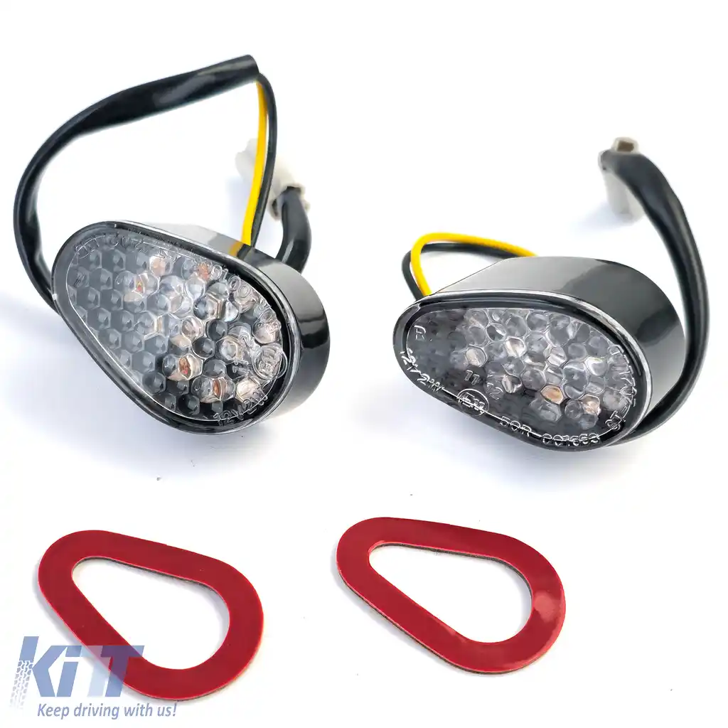 Indicatori de carenaj cu lentilă clară LED pentru motocicletă R1/R6 cu marcaj E