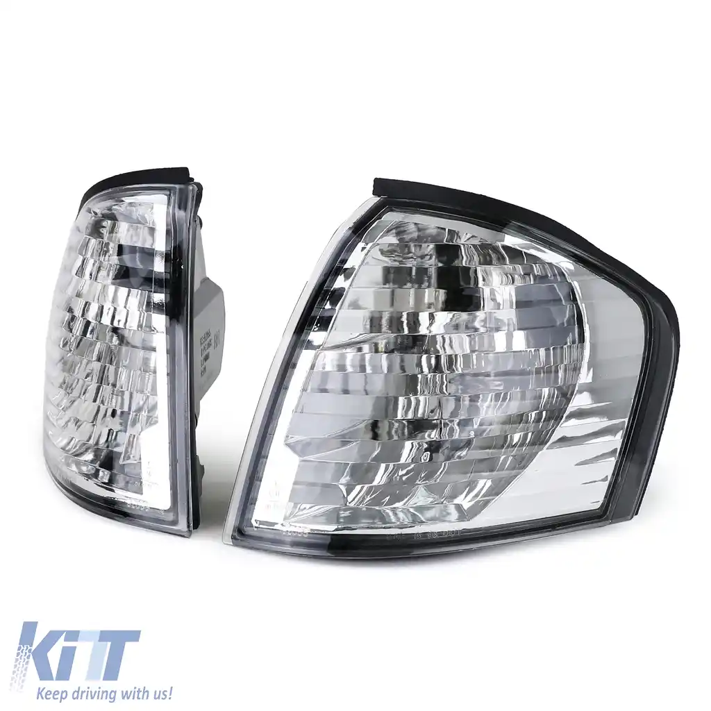 Indicatori din sticlă clară cromati, potriviți pentru Mercedes W202 C-Class 93-00-image-6191439