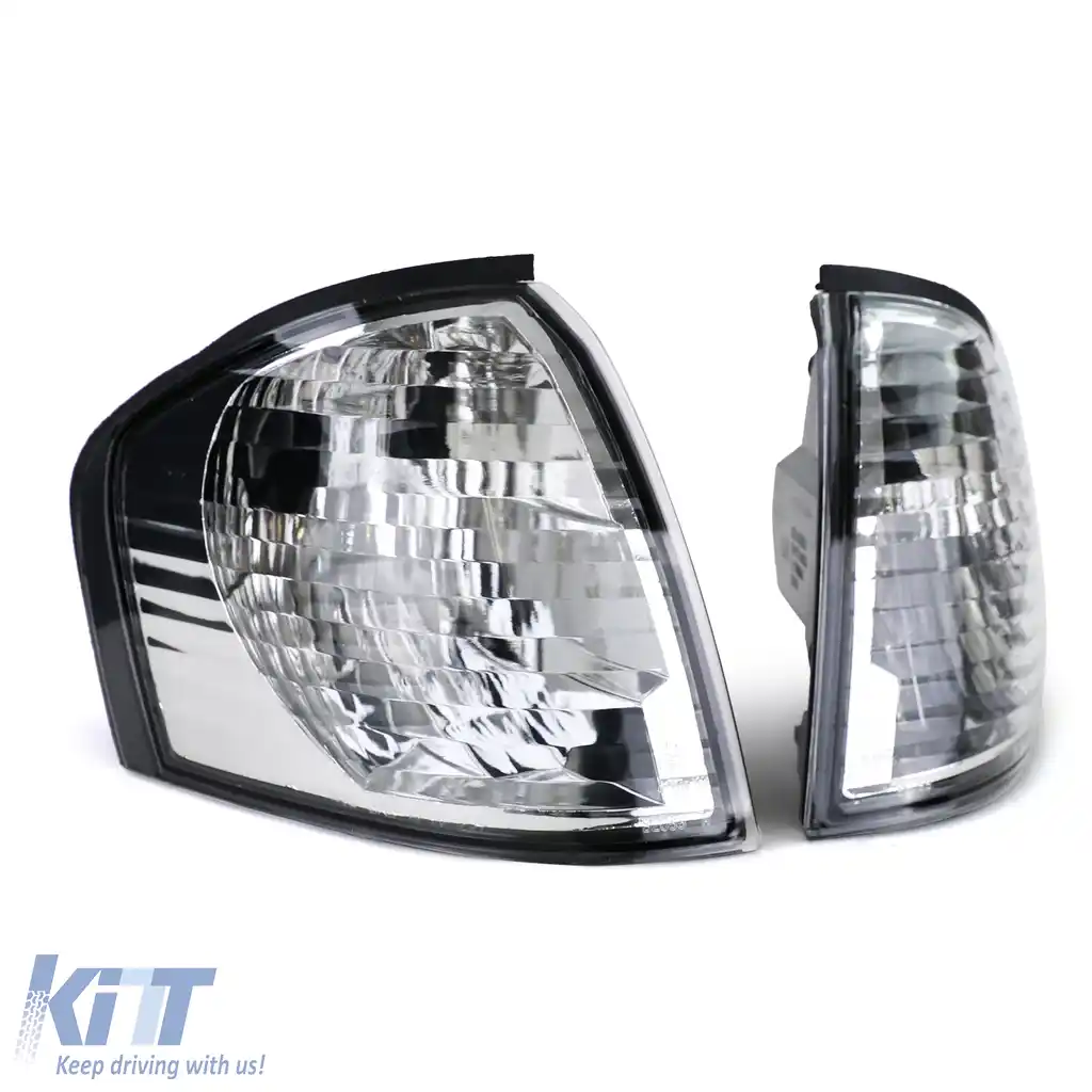Indicatori din sticlă clară cromati, potriviți pentru Mercedes W202 C-Class 93-00-image-6191440