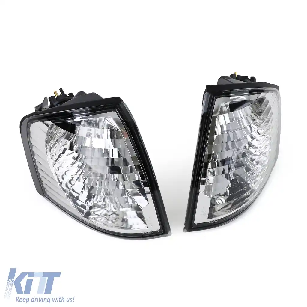 Indicatori din sticlă clară cromati, potriviți pentru Mercedes W202 C-Class 93-00-image-6191441